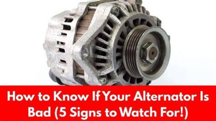 How do I know if my alternator is bad?