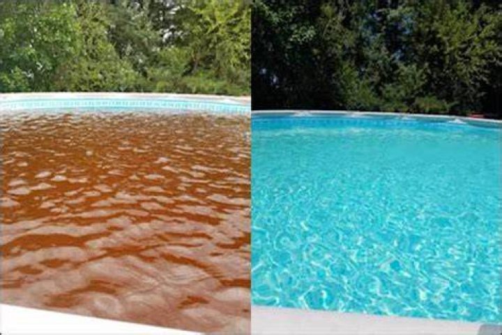 Why did my pool turn brown after I shocked it?