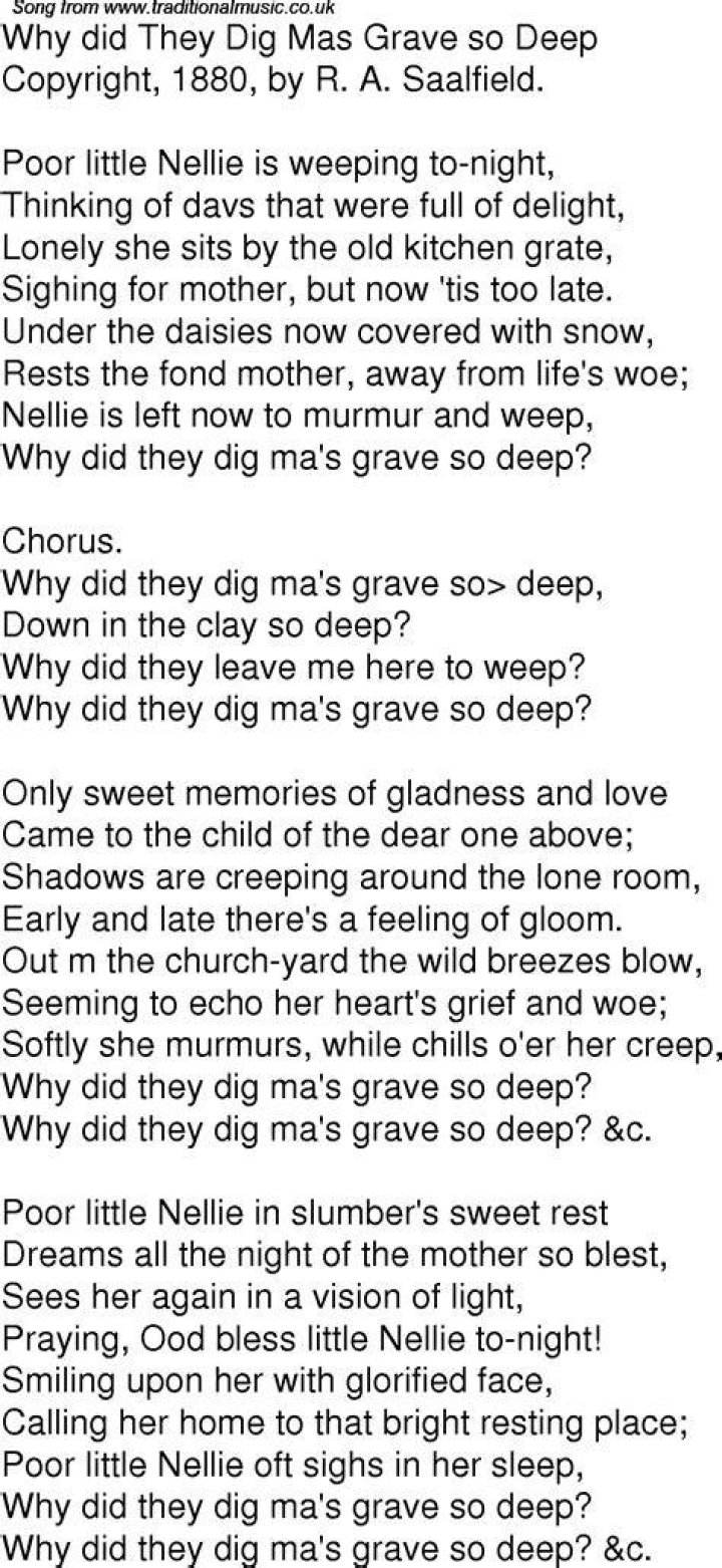 Why is grave so deep?